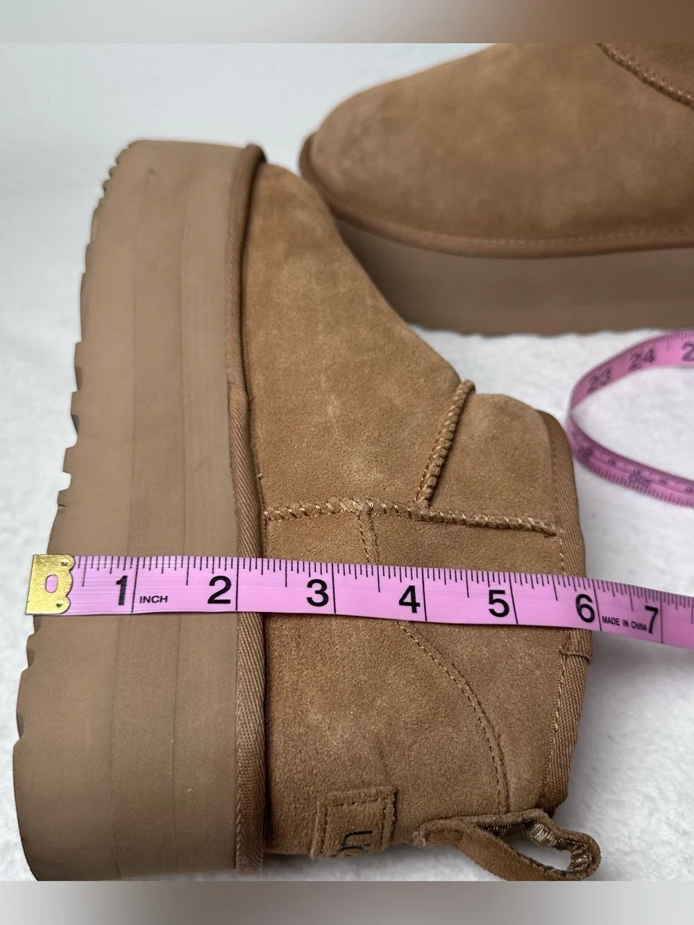 UGG Classic Ultra Mini Platform Chestnut Color Size 8